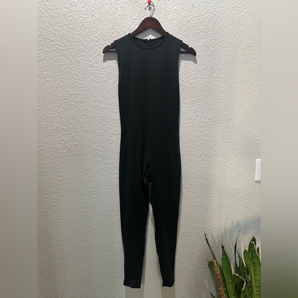 Black Sleeveless Jumpsuit